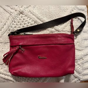 Valentina Red Genuine Leather Handbag Purse